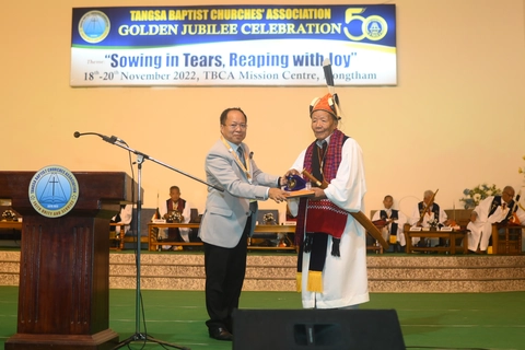 Felicitation to Rev. R. Wati Ao